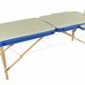 Массажный стол складной деревянный Med-Mos JF-AY01 2-х секционный (МСТ-003Л)